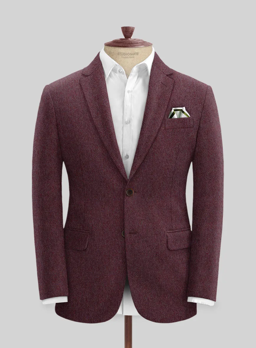 Naples Ramey Wine Tweed Jacket