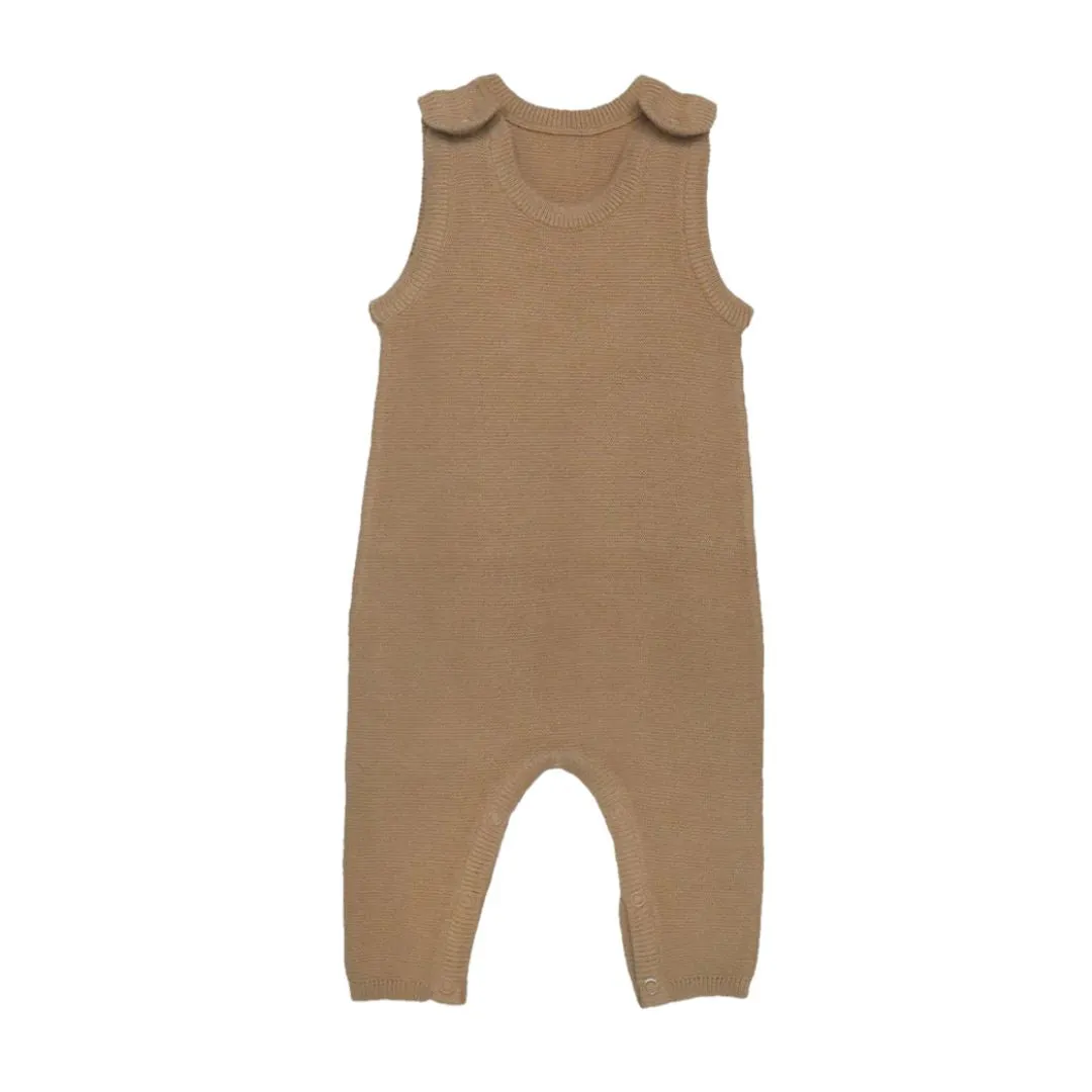 Organic  Cotton Baby Romper- Light Brown Colour