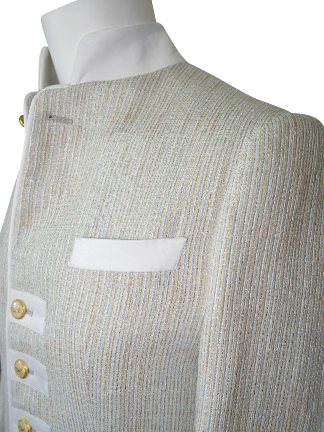 Oro Tweed Paillette Mandani Jacket