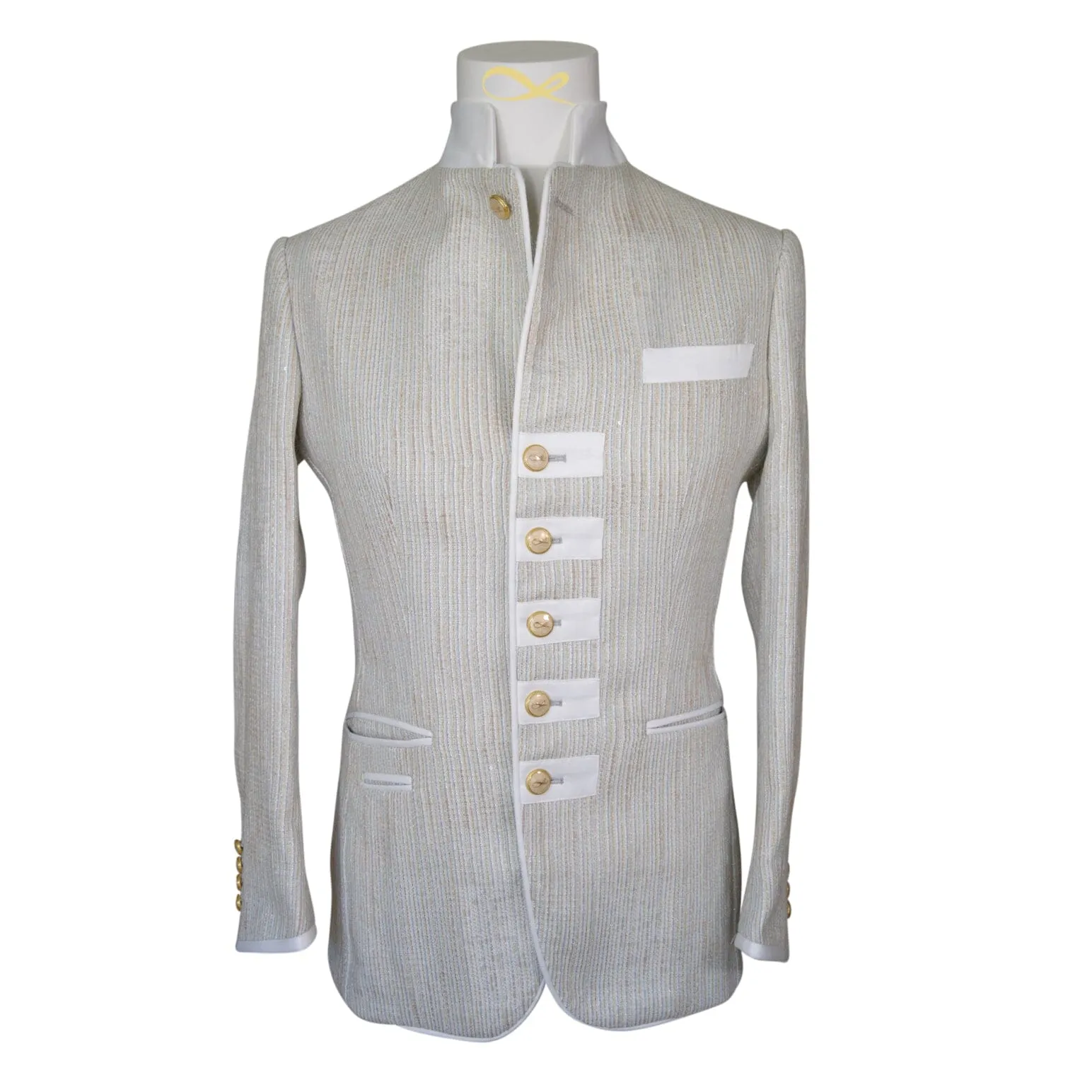 Oro Tweed Paillette Mandani Jacket