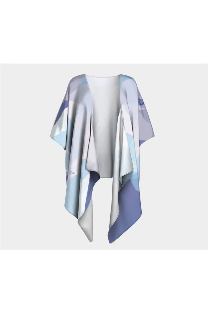 Pastel Film Draped Kimono