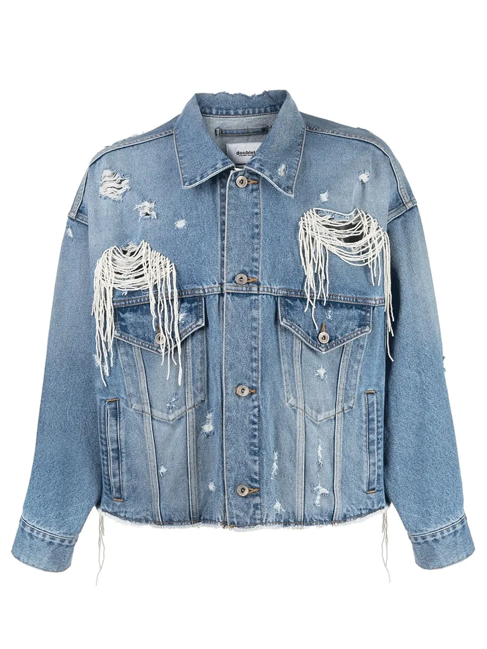 Pearl Decoration Denim Jacket