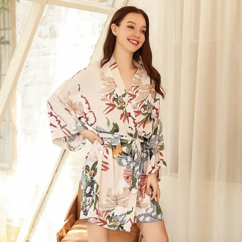 Peignoir Kimono Femme Imprimé