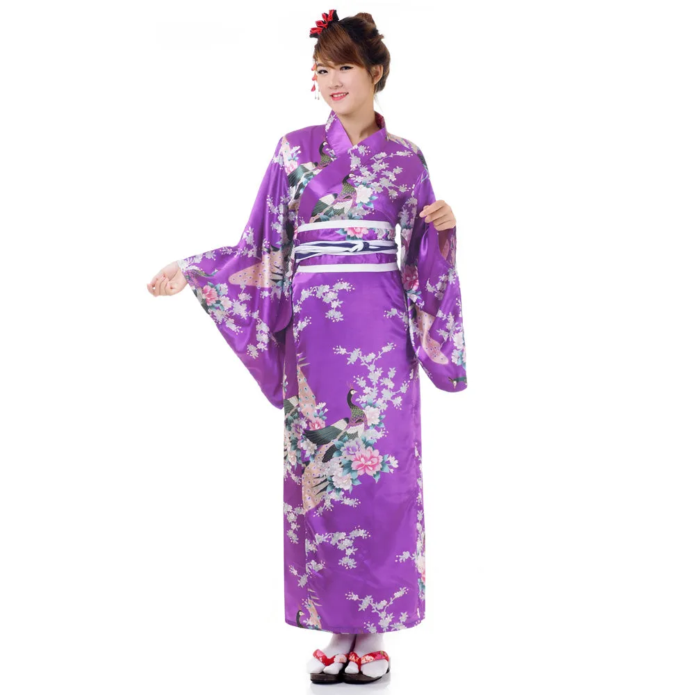 Pink Geisha Yukata Kimono Traditional Dress Sakura