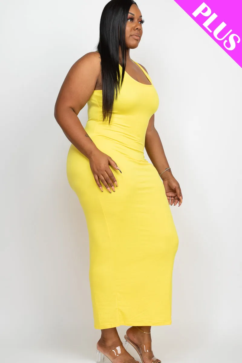 Plus Size Solid Basic Maxi Dress (CAPELLA)