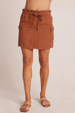 Posey Cargo Mini Skirt -Summer Brown