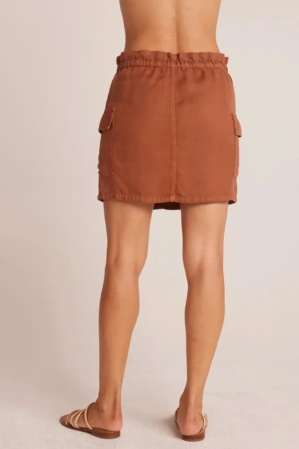 Posey Cargo Mini Skirt -Summer Brown