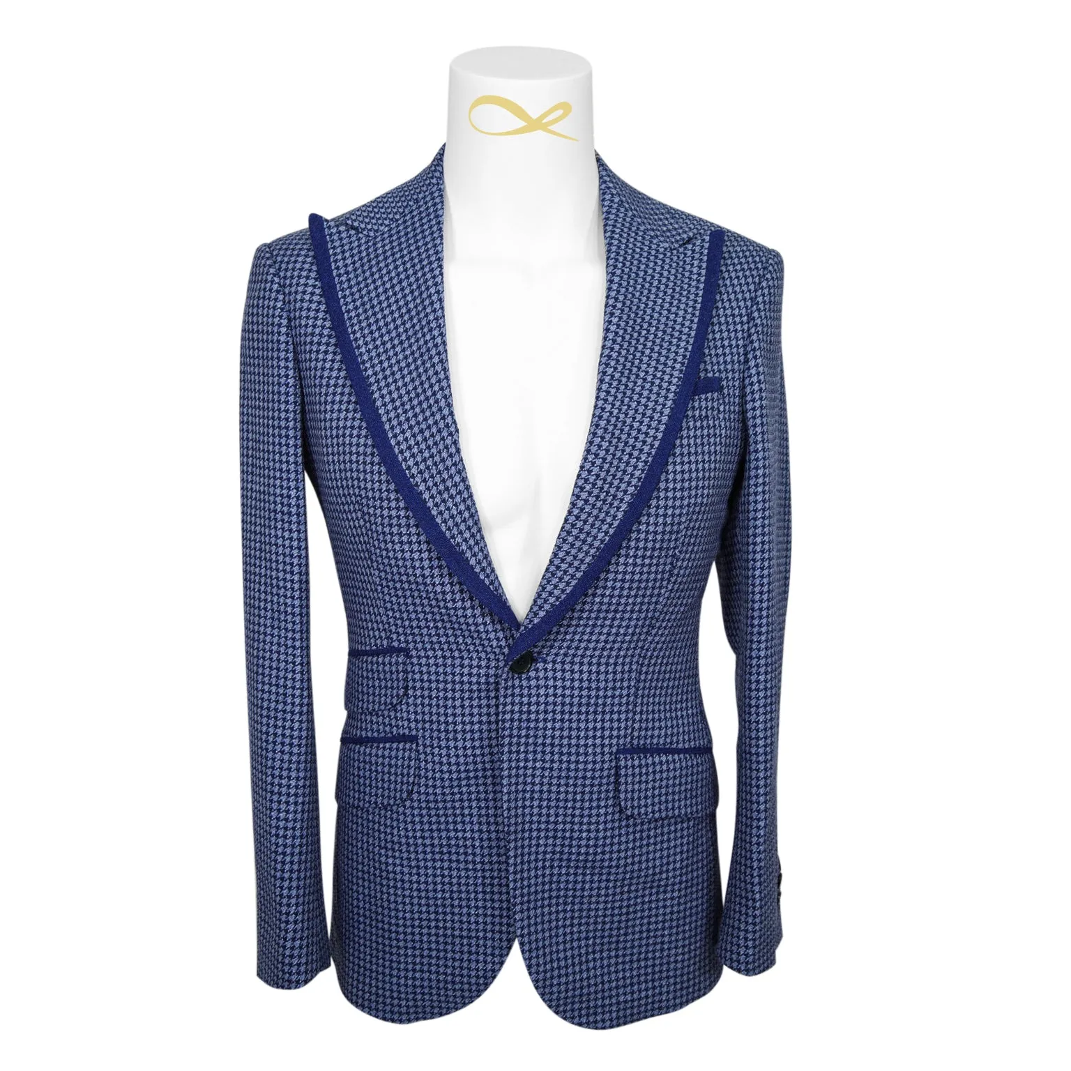 Powder Mica Blu Boucle Jacket