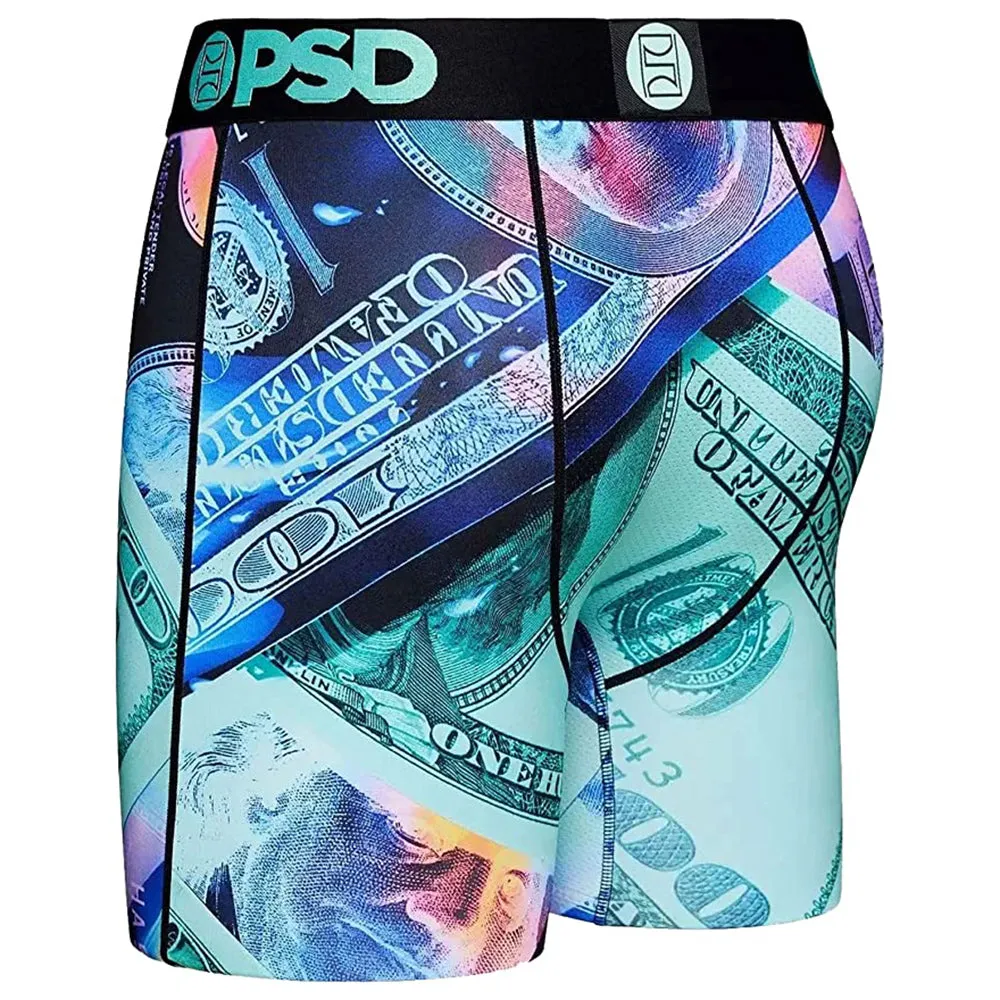 PSD Men's Multicolor Thermal Washed Money Boxer Briefs Underwear - 123180049-MUL