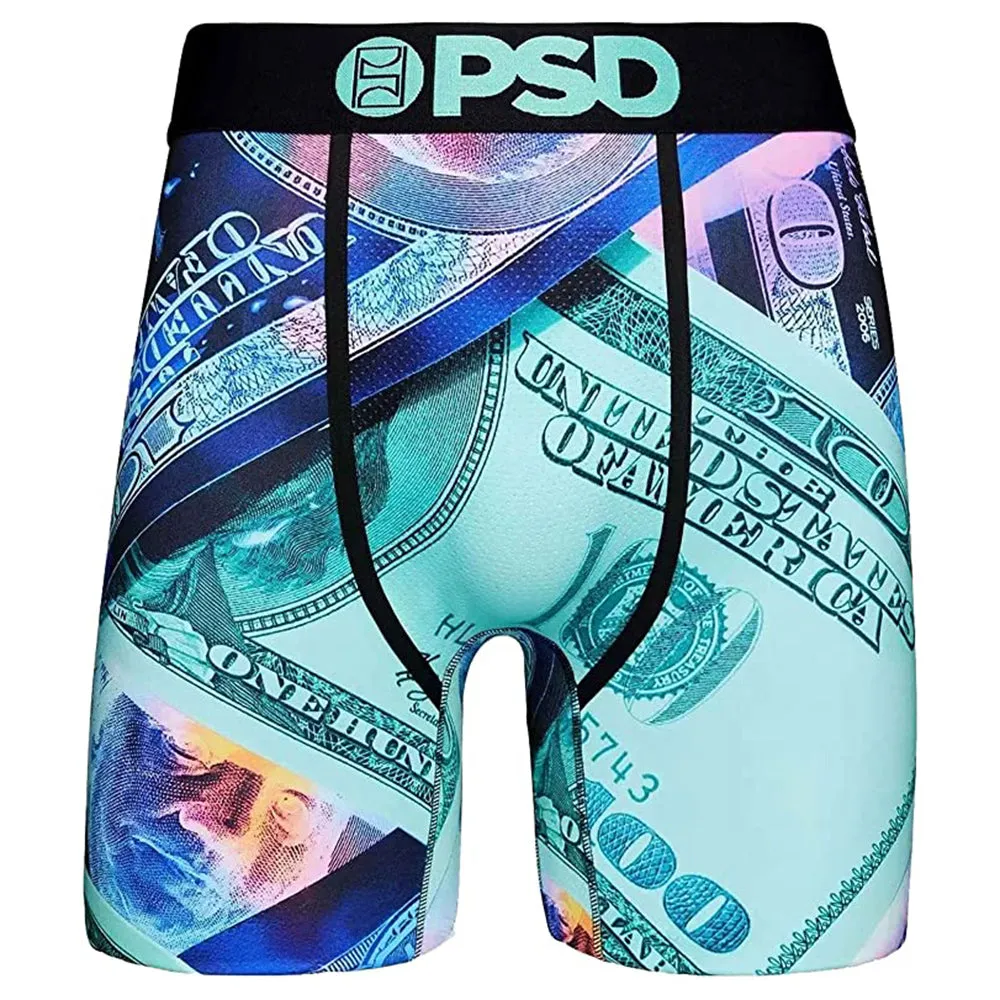 PSD Men's Multicolor Thermal Washed Money Boxer Briefs Underwear - 123180049-MUL