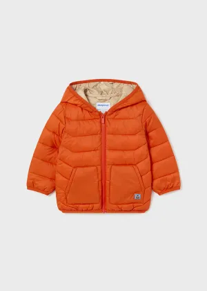 Puffy Jacket w/Hood, Orange, 2468