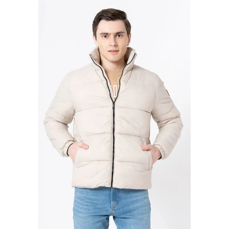 RedTape Men's Beige Solid Jacket