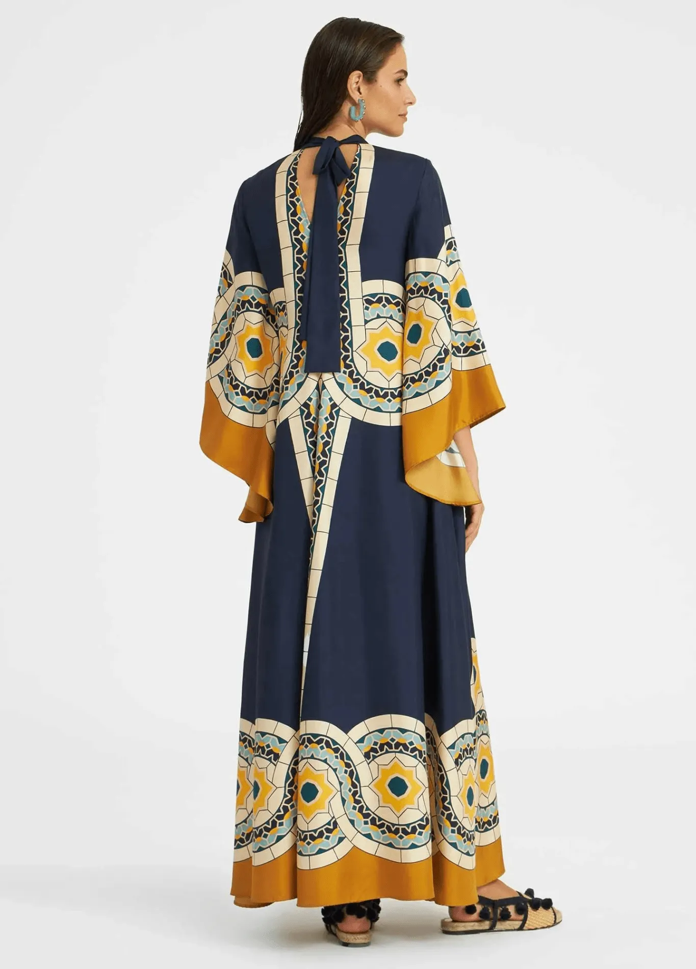 Robe kimono réversible | Méditerranée