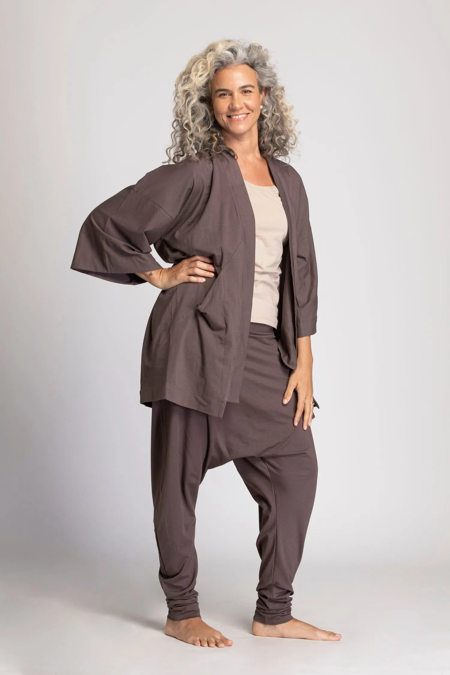 Soft Modal Lounge Kimono Cardigan