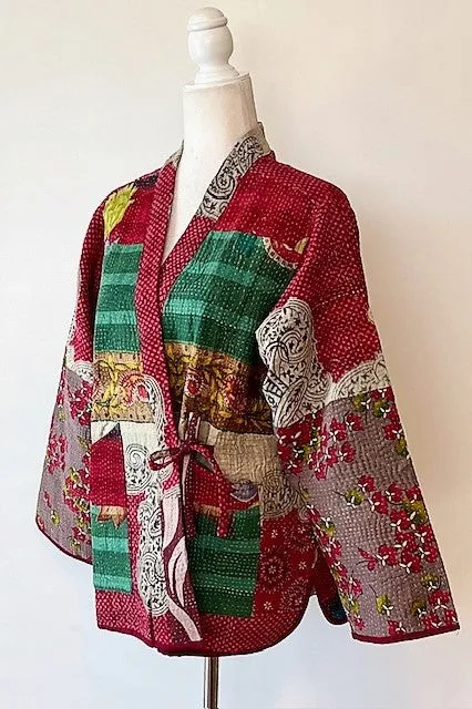 Specialty Collection: Hand Embroidered Short Kabukii Style Jacket