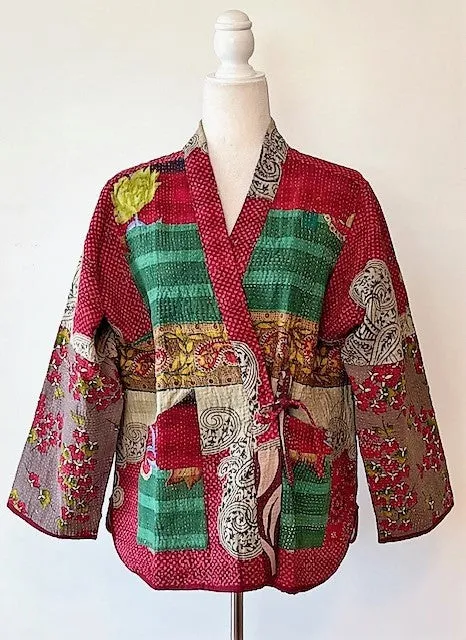 Specialty Collection: Hand Embroidered Short Kabukii Style Jacket