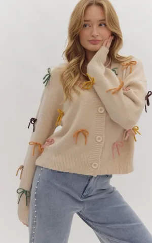 Stassi Bow Cardigan FINAL SALE