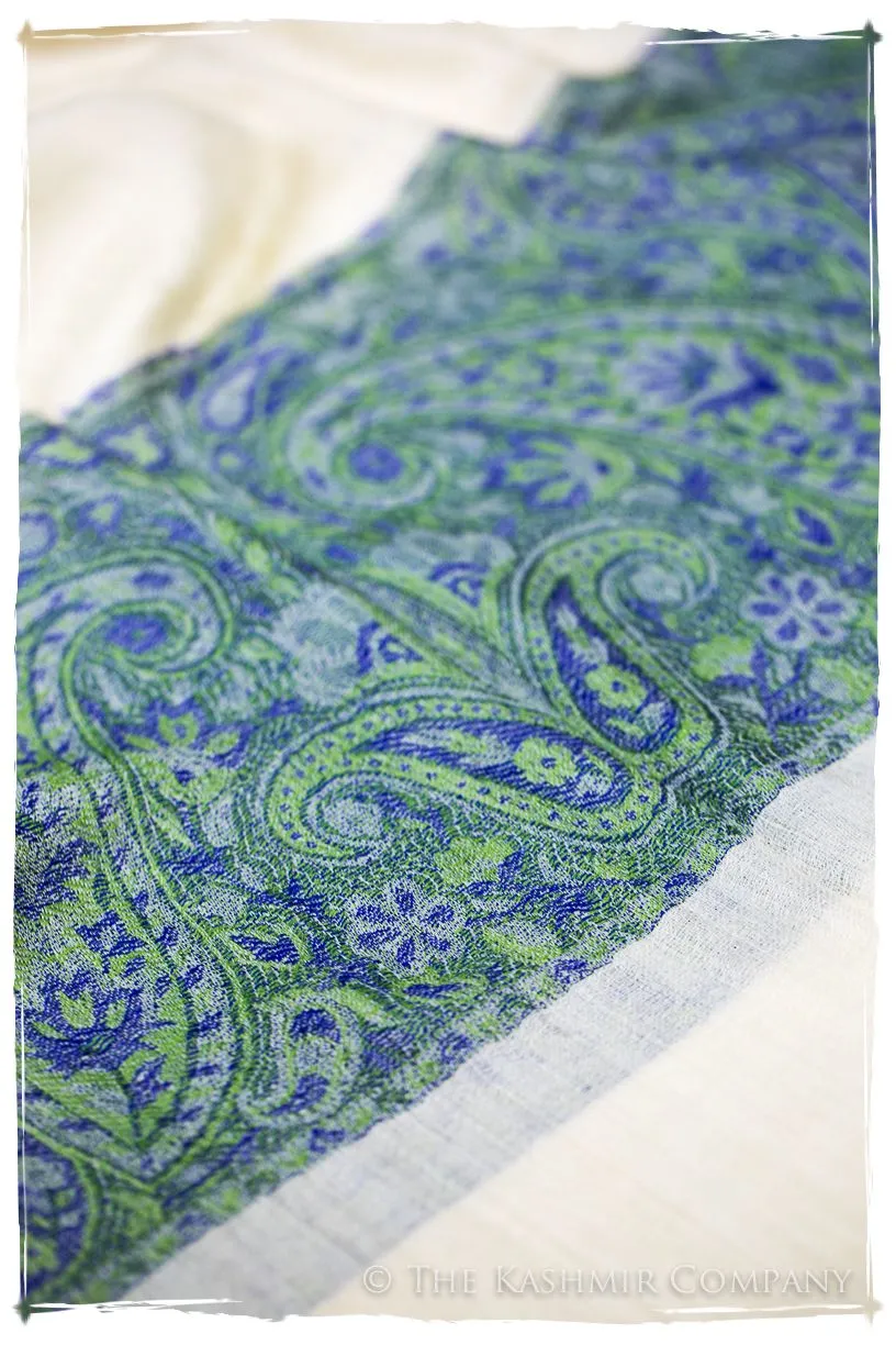 Sumaya Paisley Frontière Pashmina Cashmere Scarf