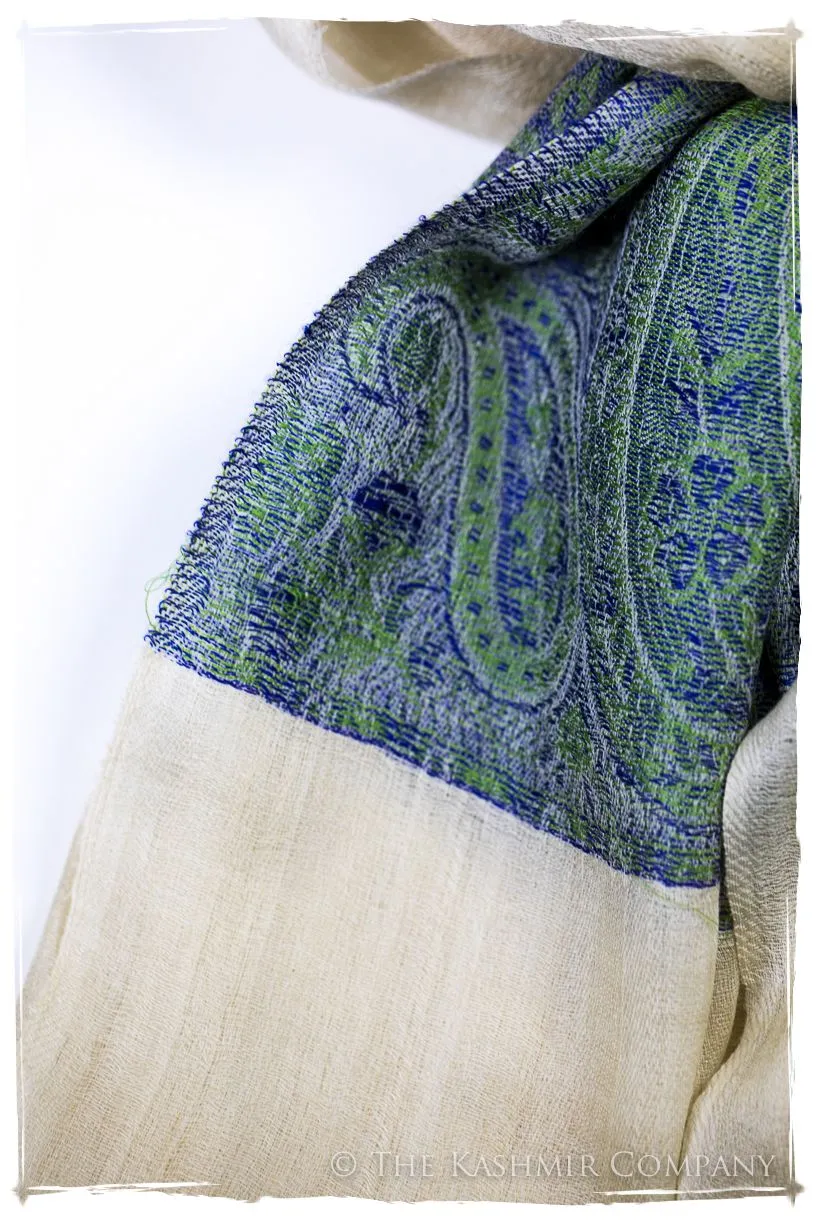 Sumaya Paisley Frontière Pashmina Cashmere Scarf