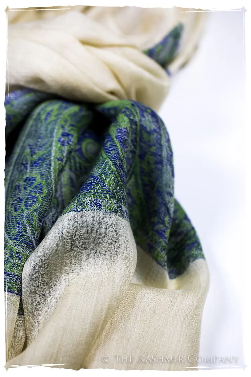 Sumaya Paisley Frontière Pashmina Cashmere Scarf