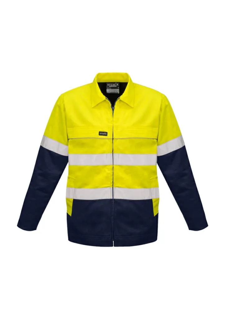 Syzmik ZJ590 Mens Hi Vis Cotton Drill Jacket