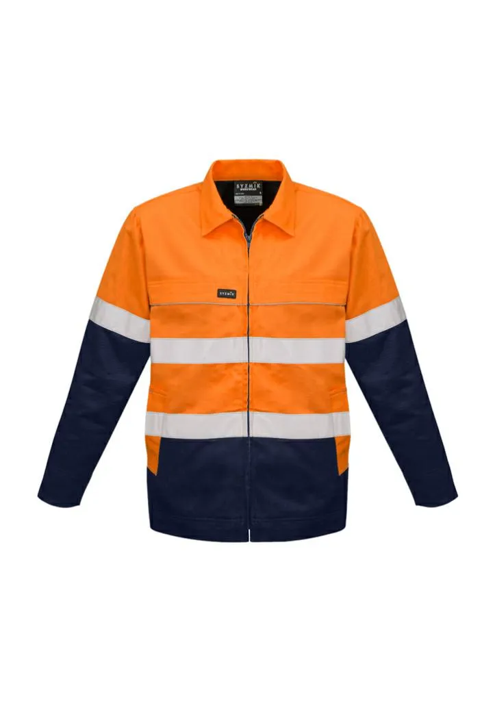 Syzmik ZJ590 Mens Hi Vis Cotton Drill Jacket