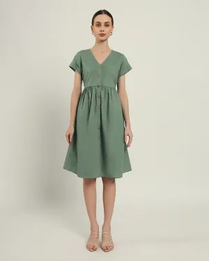 The Valence Mint Cotton Dress