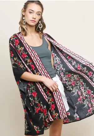 Timeless Treasure Floral Kimono