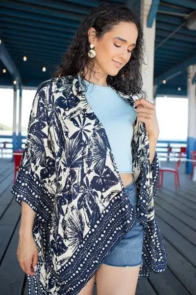 Tropical Print Kimono