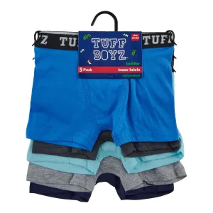 Tuff Boyz Boy's Cotton Boxer Brief, 5-Pack