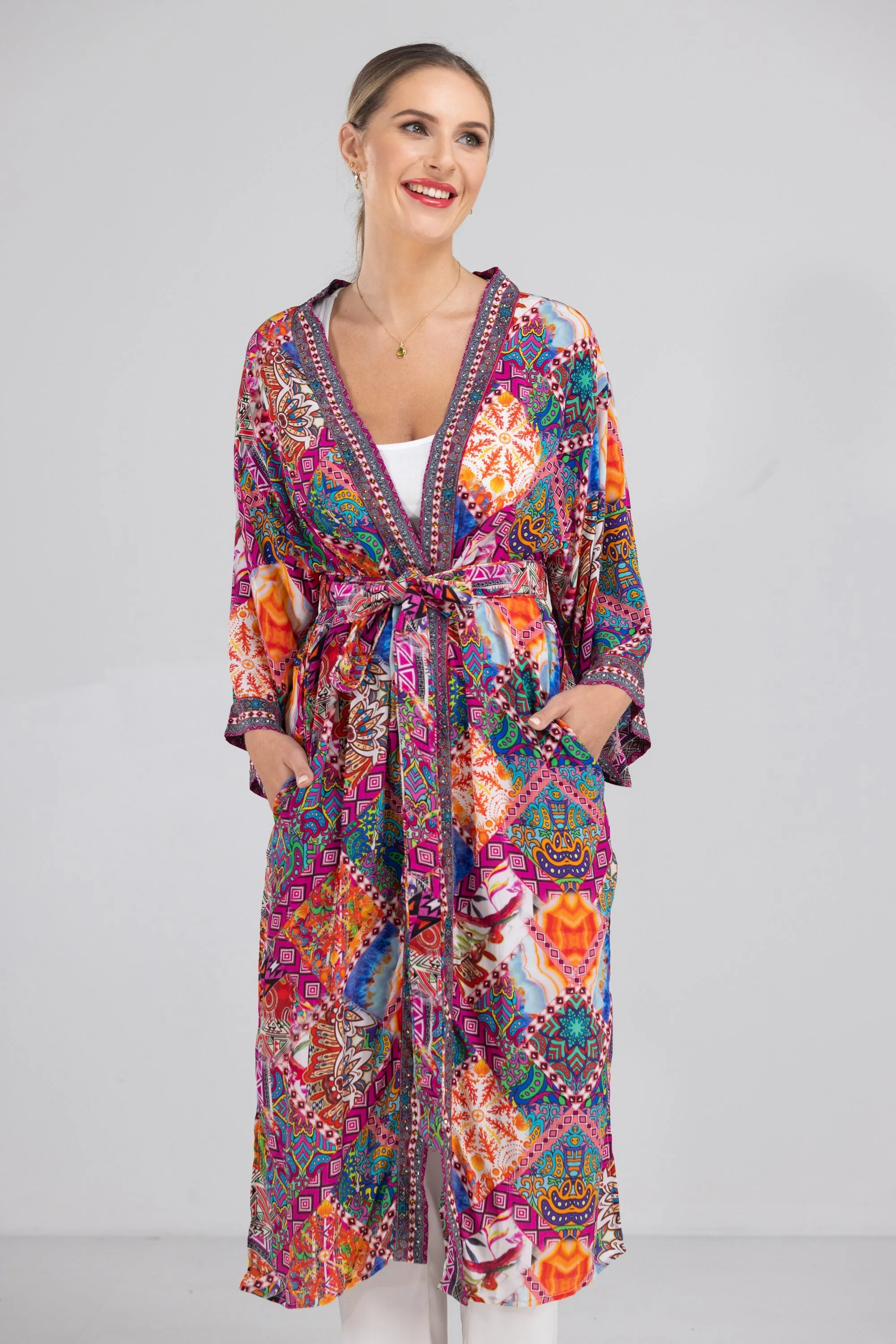 TUNISIA - KIMONO SHRUG LONG