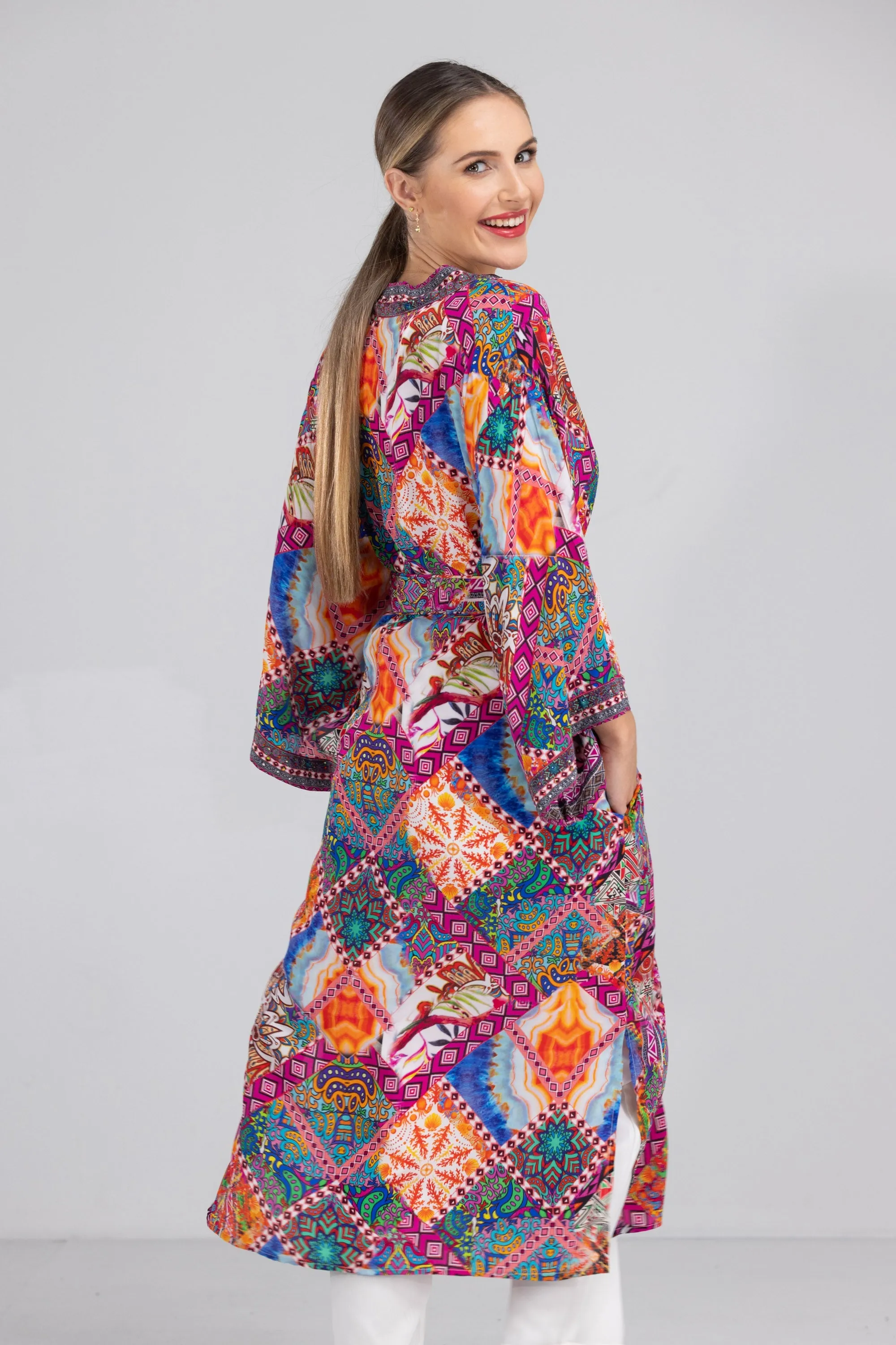 TUNISIA - KIMONO SHRUG LONG