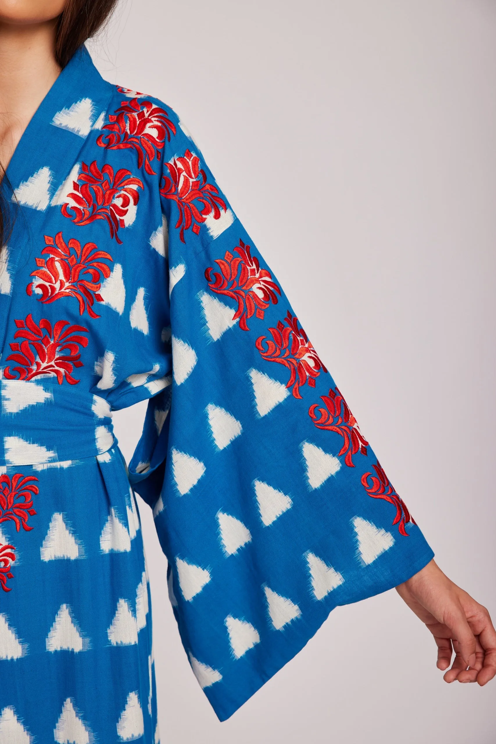 Turquoise Savannah Naya Kimono