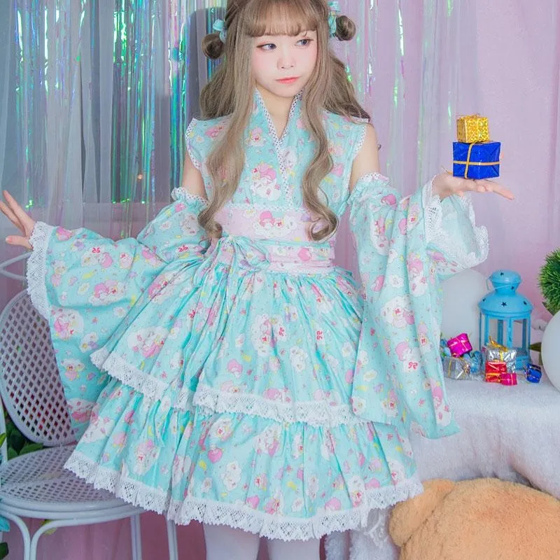 Twin Star Kimono Dress