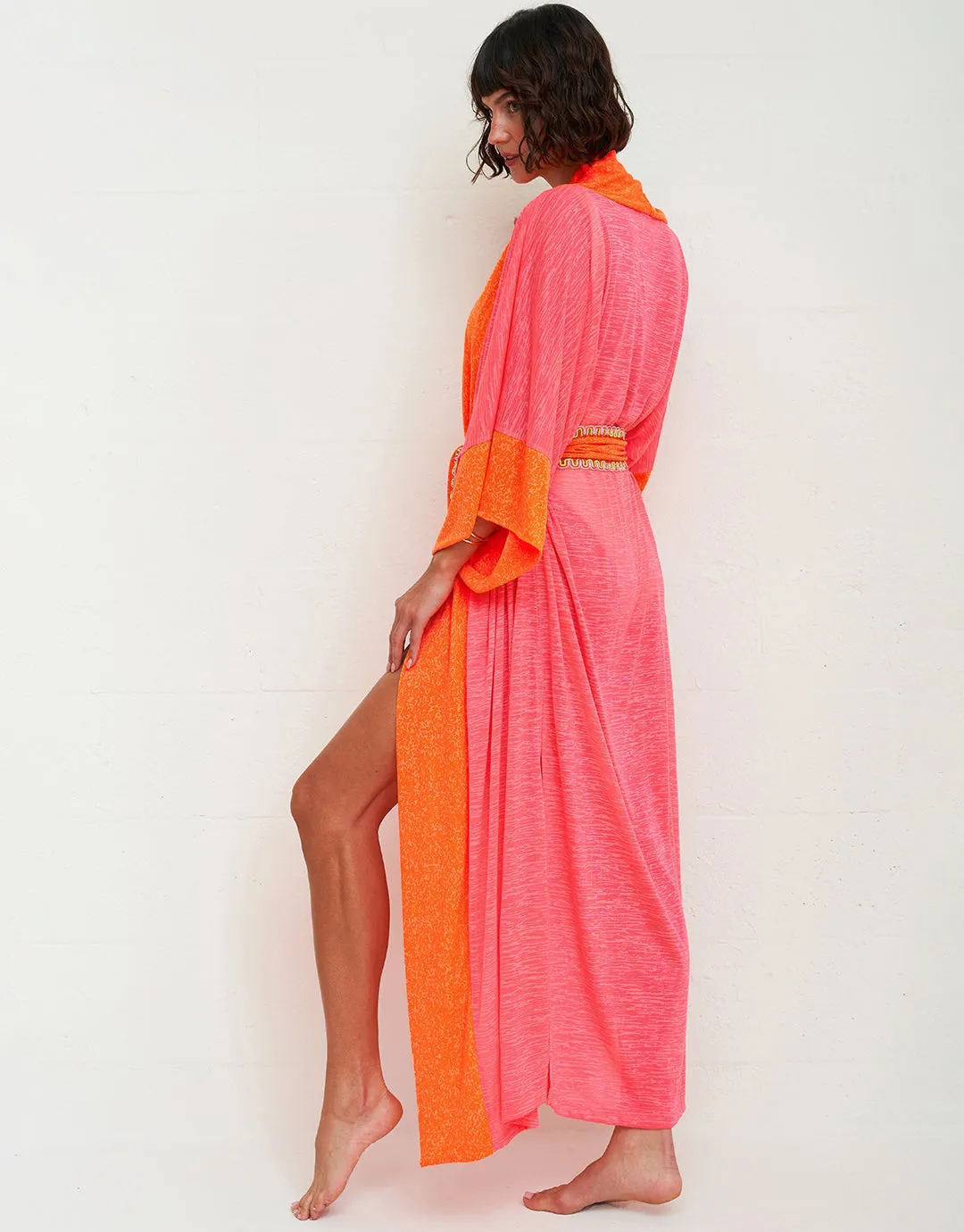 Two Tone Kimono - Hot Pink