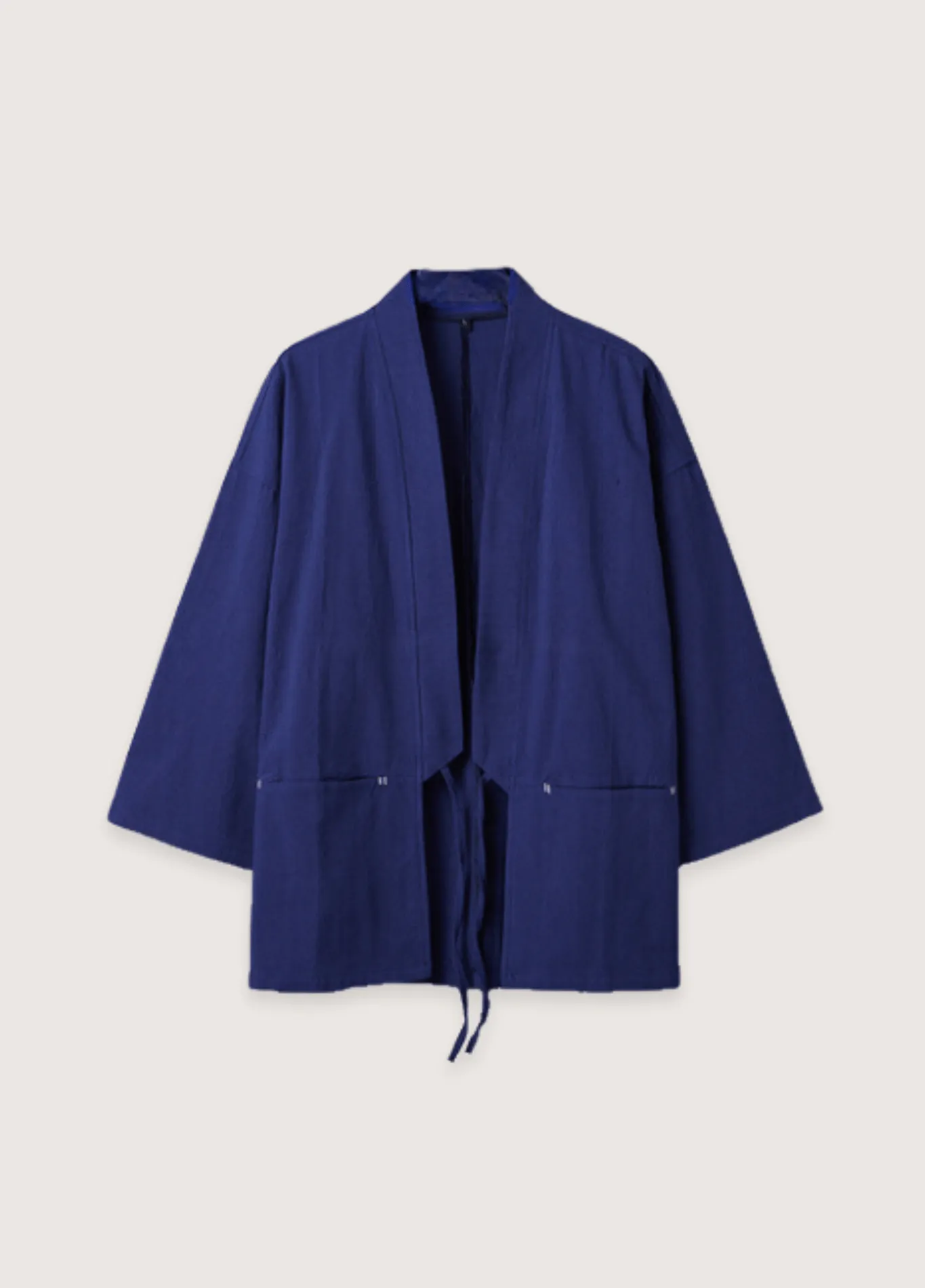 Veste kimono bleue | Cardigan Minimaliste