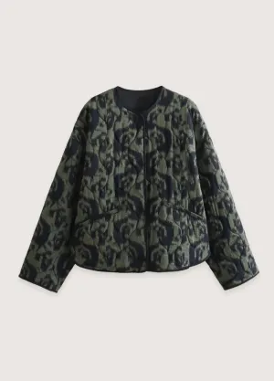 Veste kimono vert olive | Ikat