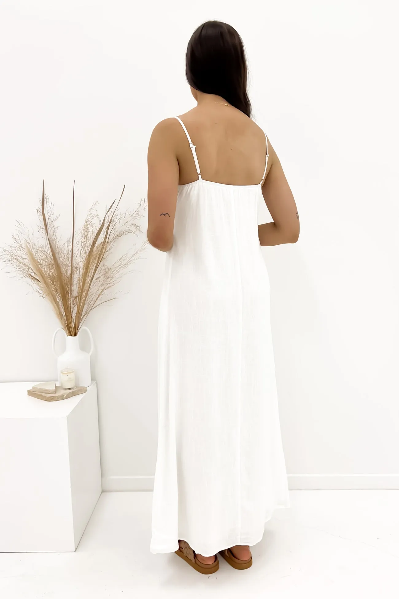 Viktor Maxi Dress White