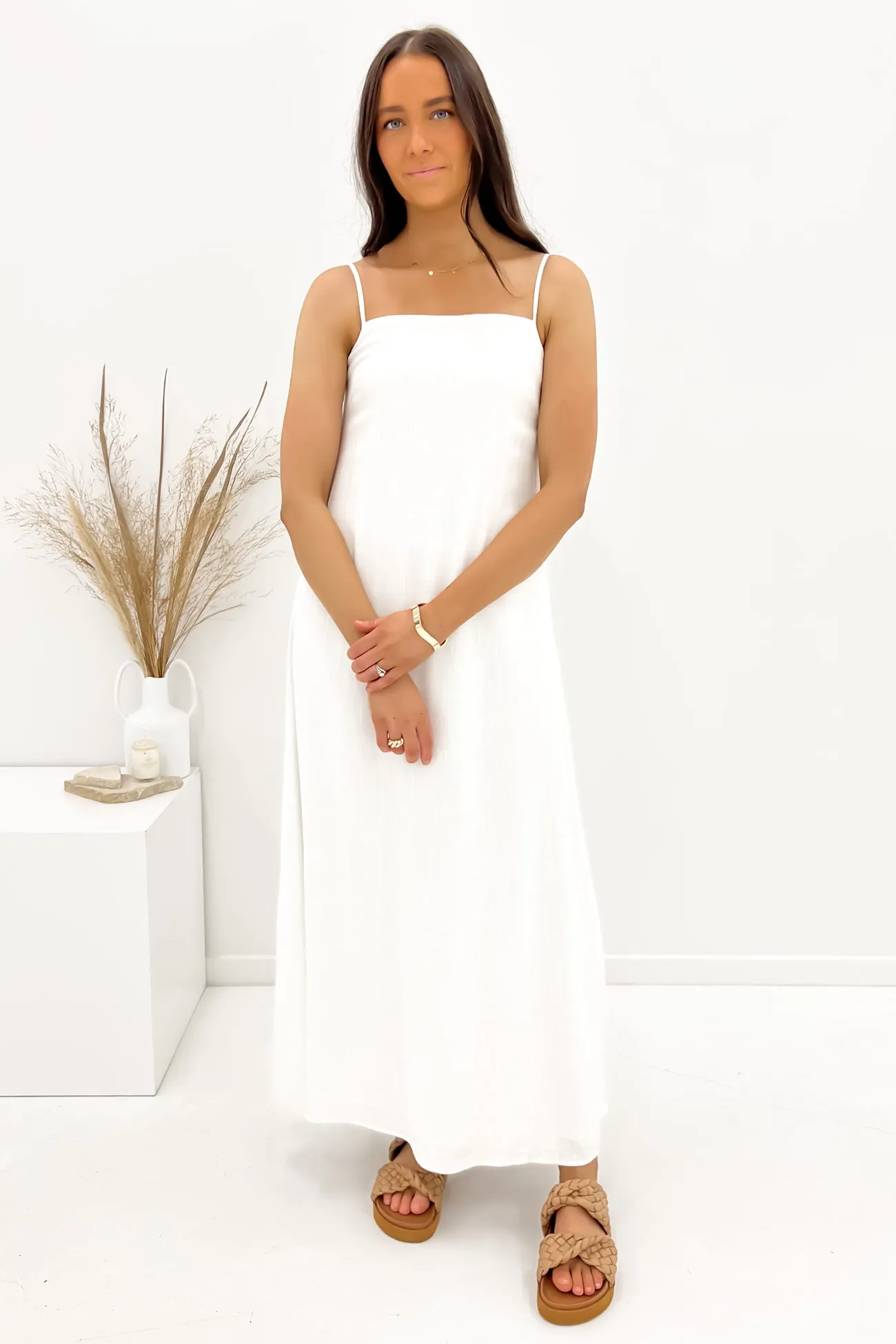 Viktor Maxi Dress White