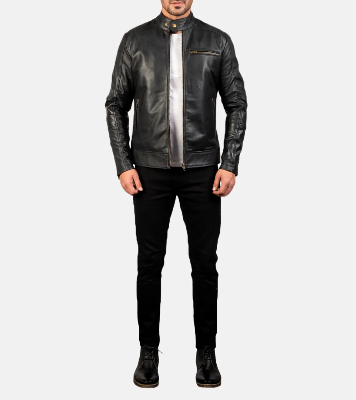 Vincent Black Men's Leather Jacket