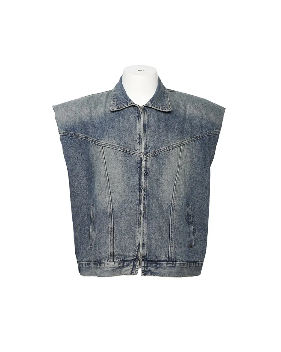 Vintage Denim Vest PLT0017