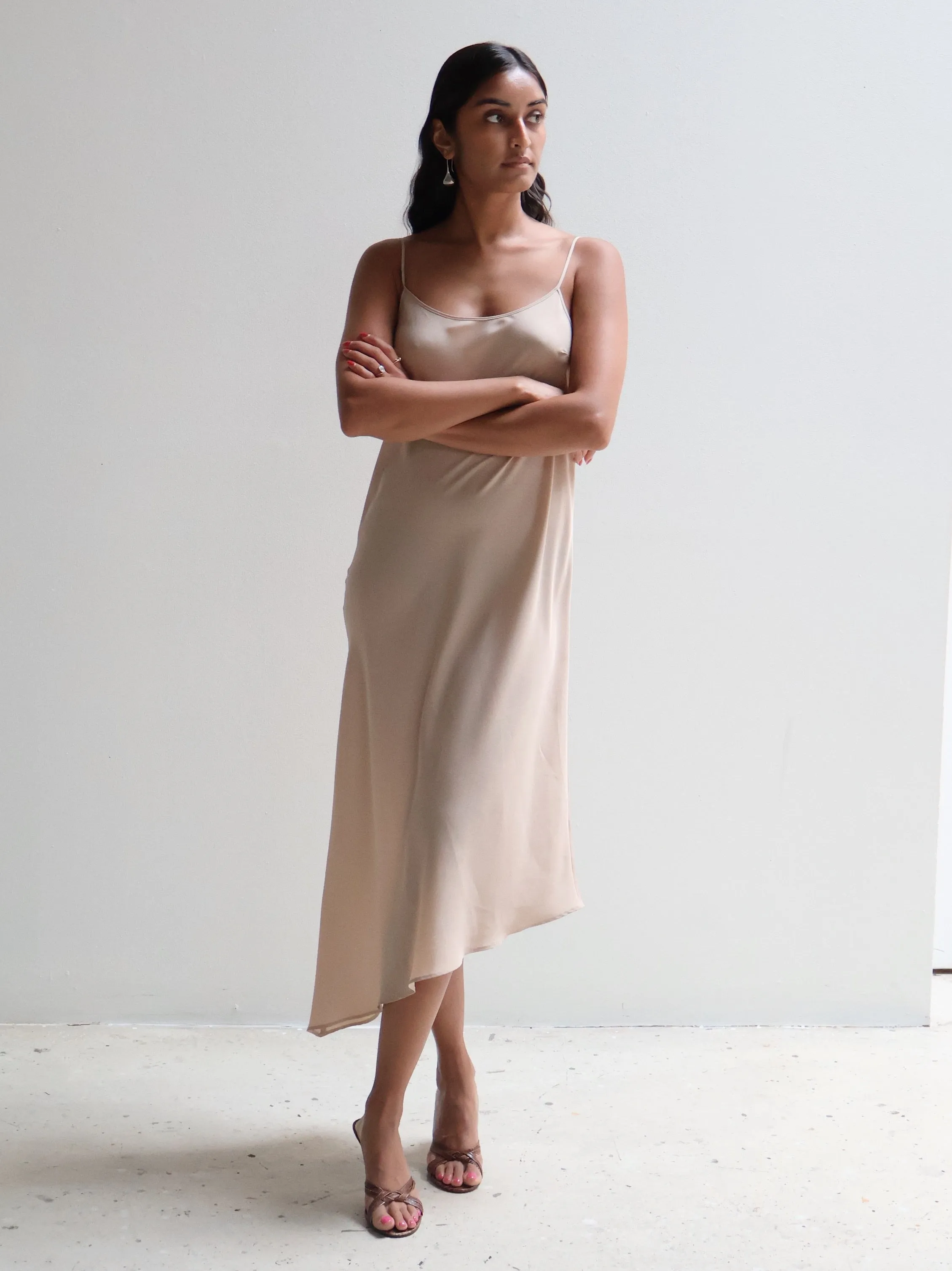 Vintage Pianoforte di Max Mara Silk Slip Dress