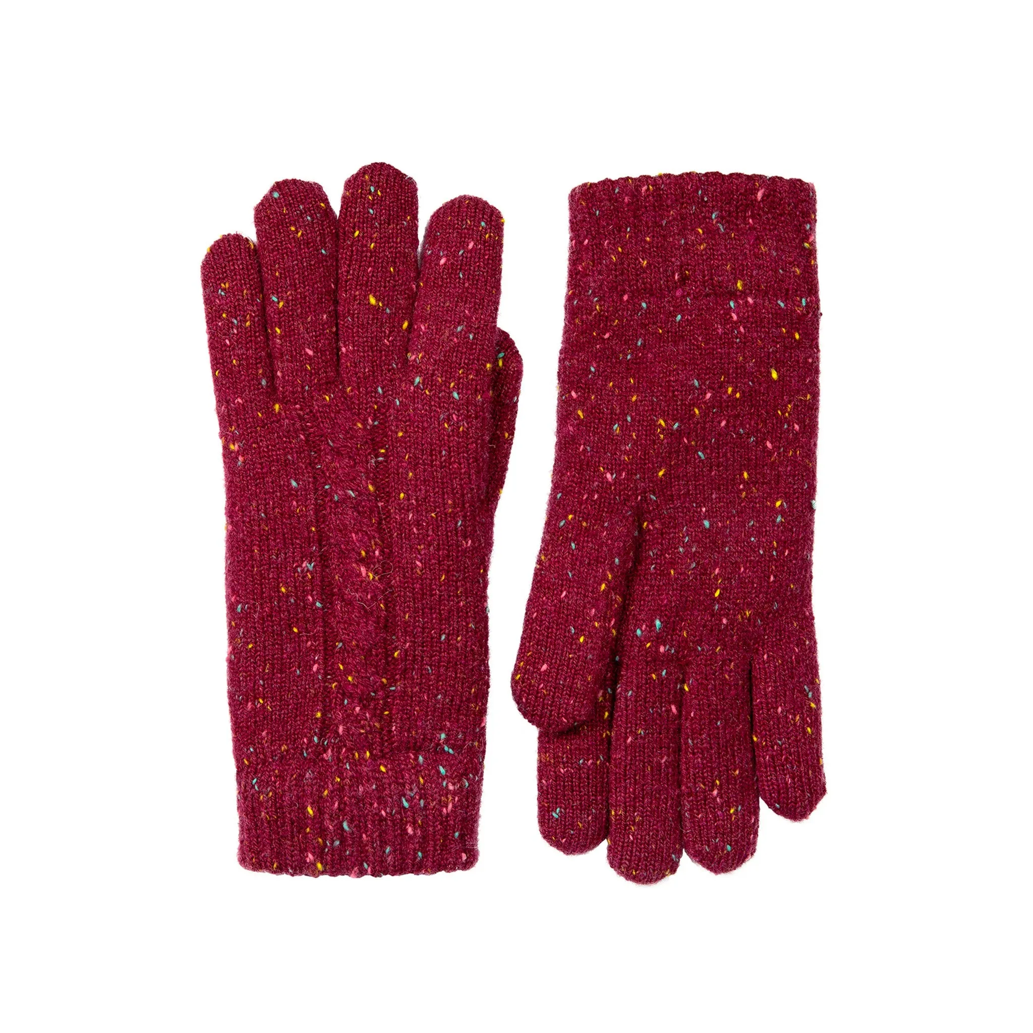 Women’s Cable Knit Gloves with Marl Yarn