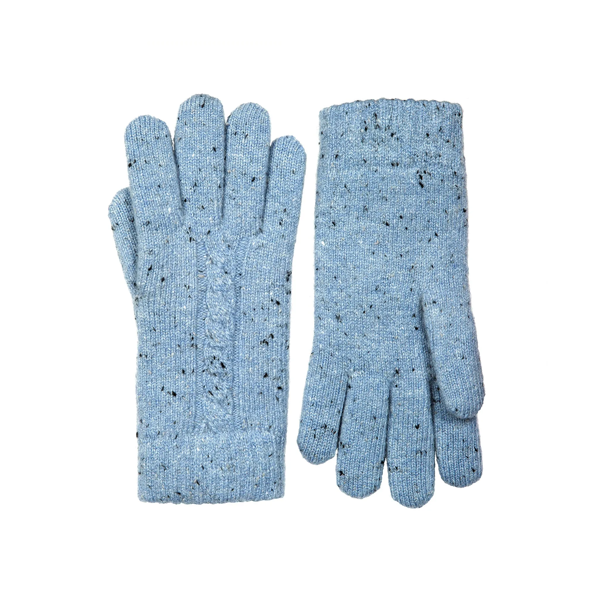 Women’s Cable Knit Gloves with Marl Yarn