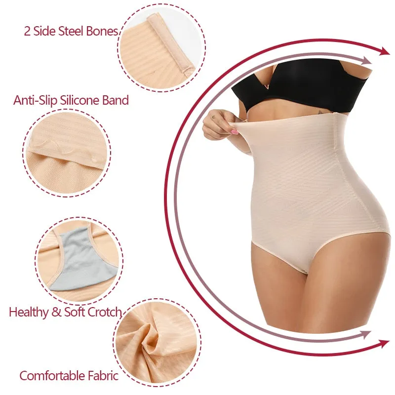 Women's High Waist Sculpting Compression Tummy Control Slimmers Shapewear