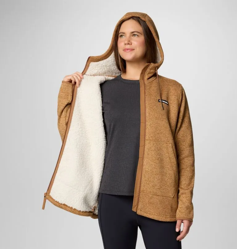 Women's Sweater Weather II Sherpa Full-Zip Jacket - Camel Brown Heather