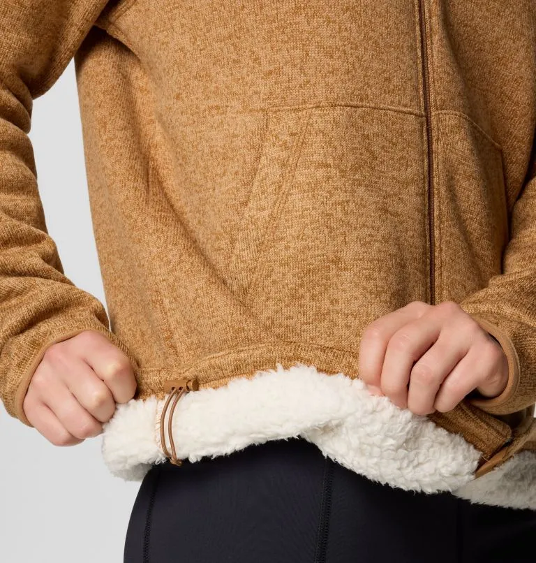 Women's Sweater Weather II Sherpa Full-Zip Jacket - Camel Brown Heather